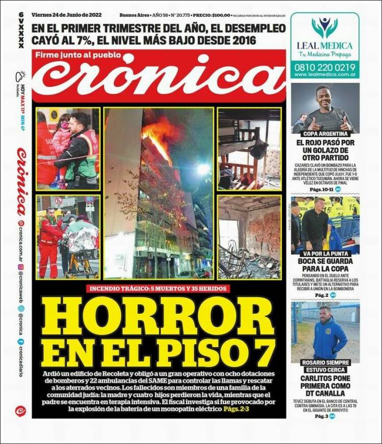 Portada de La Voz del Chaco (Argentina)