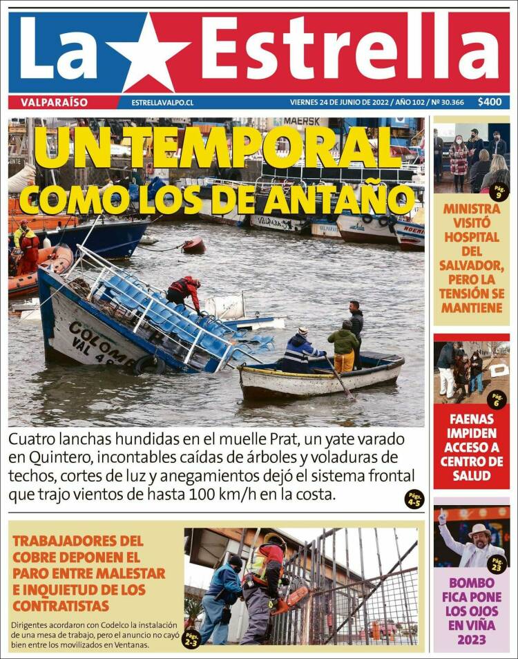 Portada de Estrella de Valparaiso (Chile)
