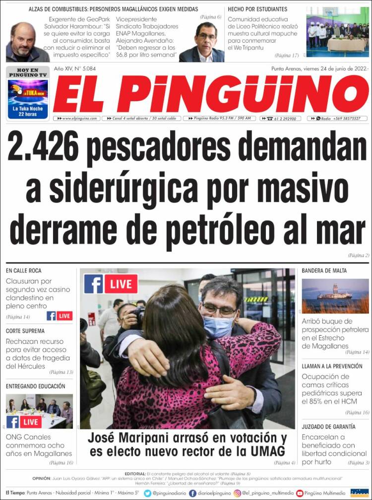 Portada de El Pingüino (Chile)