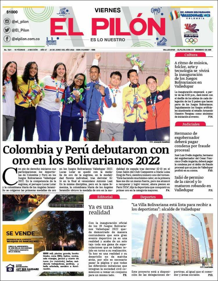 Portada de El Pilón (Colombia)