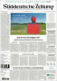 Portada de Sueddeutsche (Alemania)