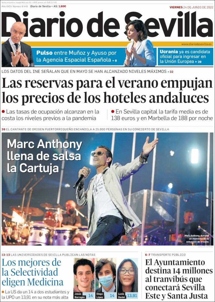 Portada de Diario de Sevilla (Espa&ntilde;a)