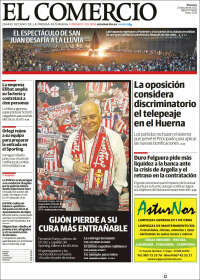 Portada de El Comercio - Gijón (Espa&ntilde;a)