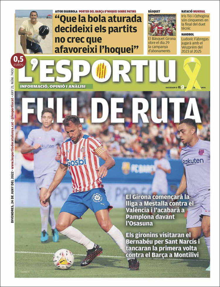 Portada de L'Esportiu : Girona (Espa&ntilde;a)