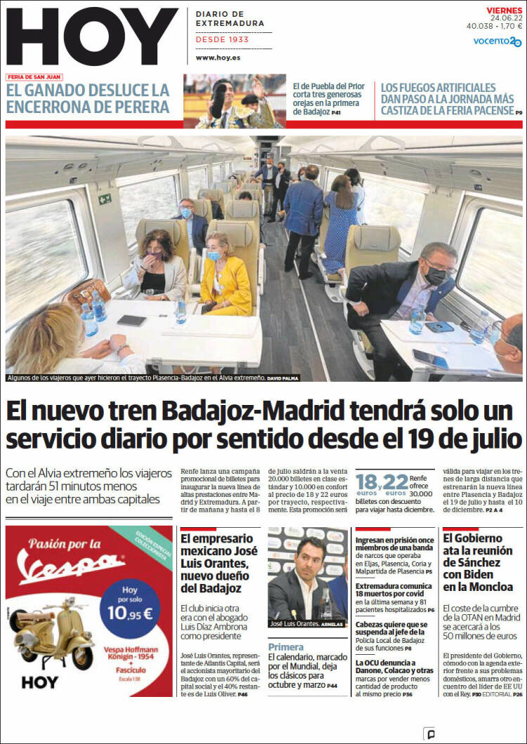 Portada de Hoy - Badajoz (Espa&ntilde;a)