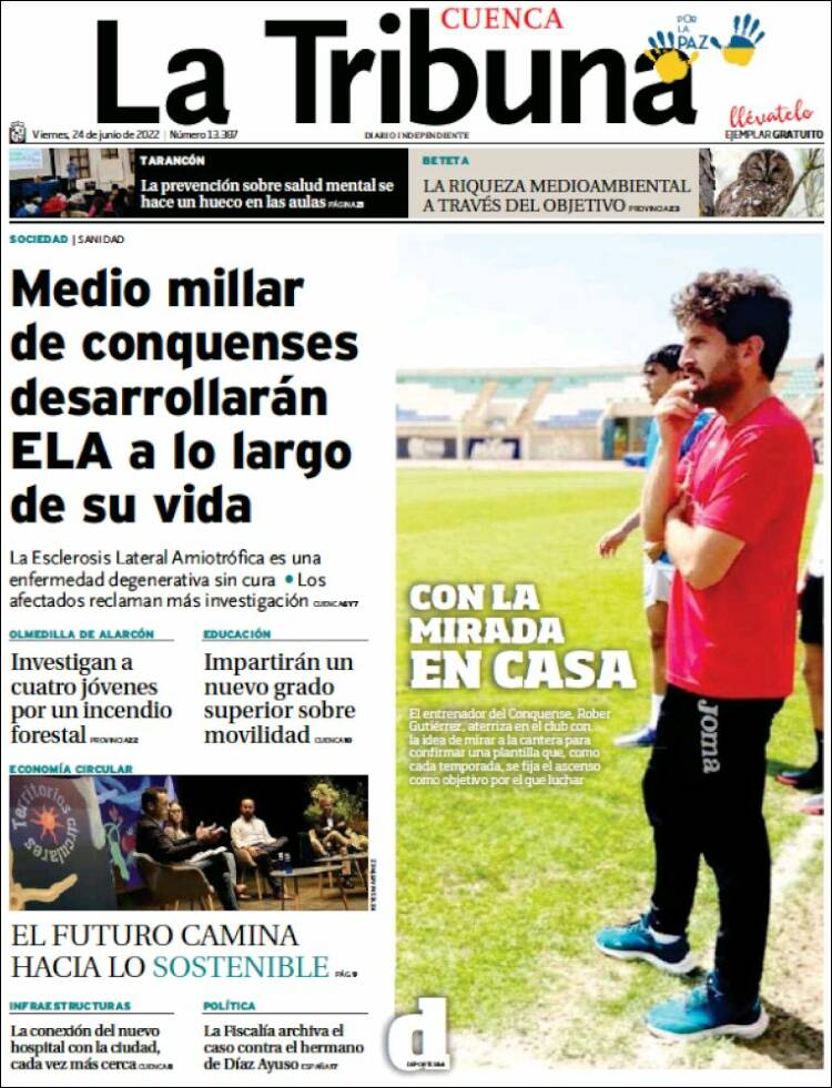 Portada de La Tribuna de Cuenca (Espa&ntilde;a)