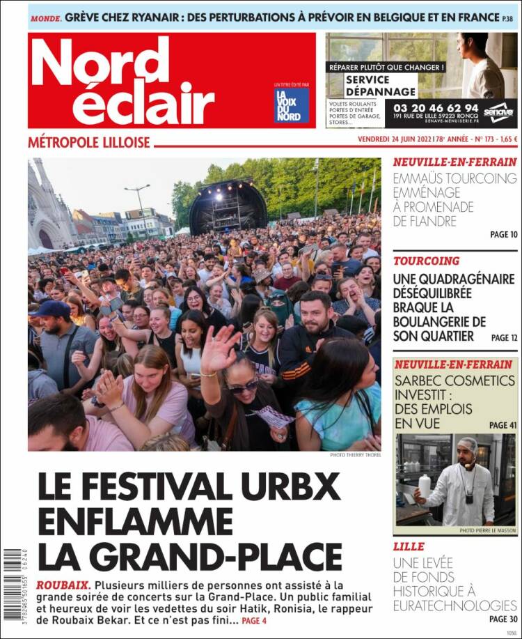 Portada de Nord Éclair (Francia)