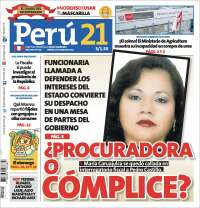 Portada de Perú 21 (Per&uacute;)