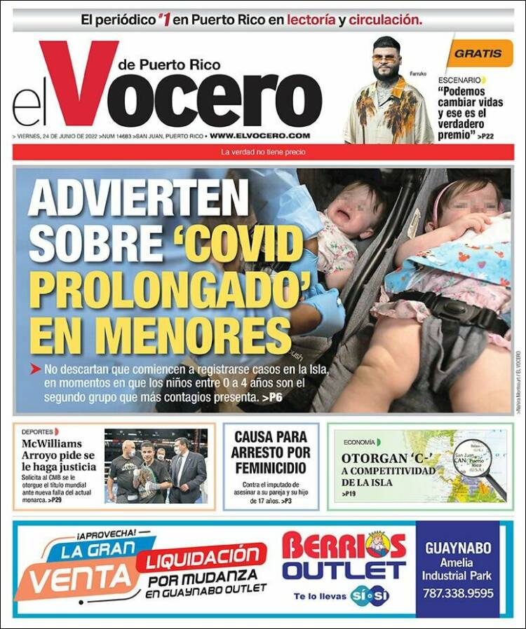 Portada de Vocero (Puerto Rico)