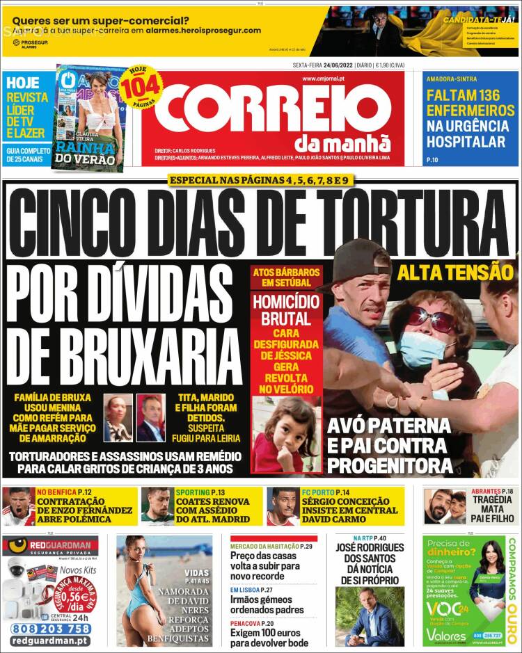 Portada de Correio da Manhã (Portugal)