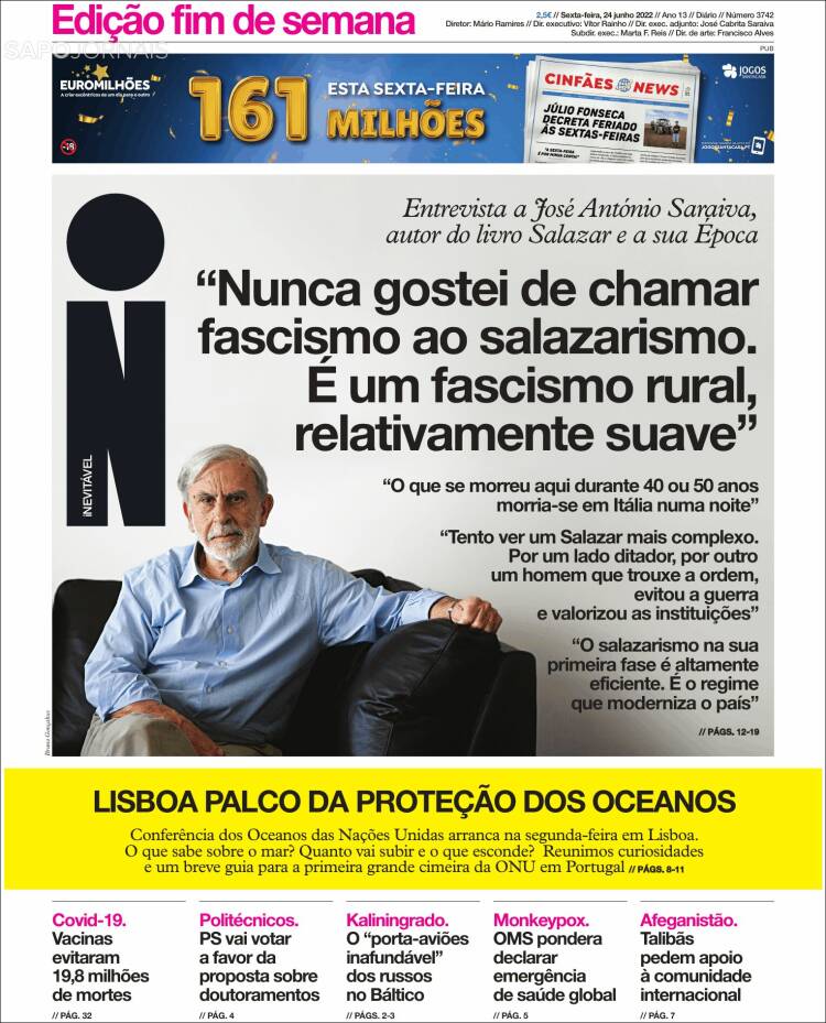 Portada de I - informação (Portugal)
