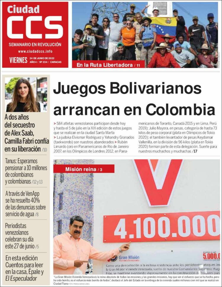 Portada de Ciudad CCS (Venezuela)