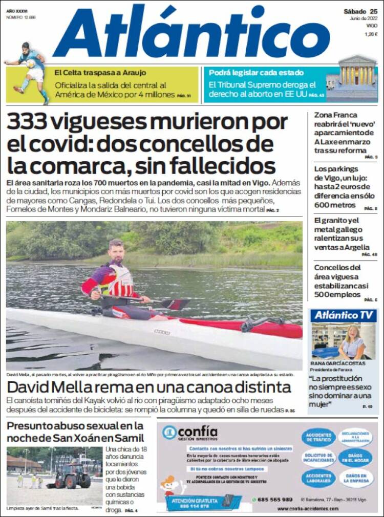 Portada de Atlántico Diario (Espa&ntilde;a)