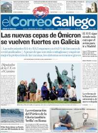 Portada de El Correo Gallego (Espa&ntilde;a)