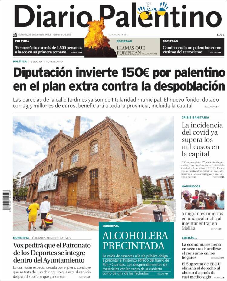 Portada de Diario Palentino (Espa&ntilde;a)
