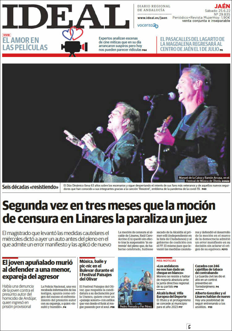 Portada de El Ideal de Jaén (España)