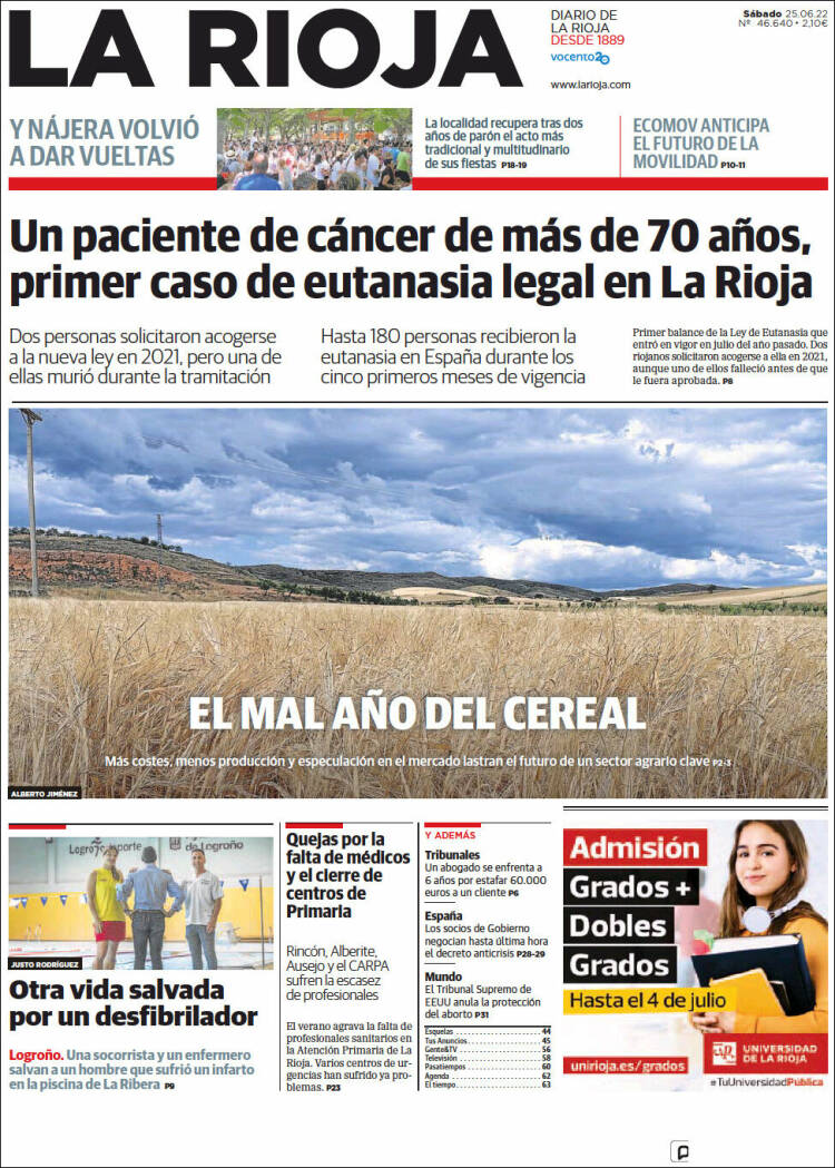 Portada de La Rioja (España)