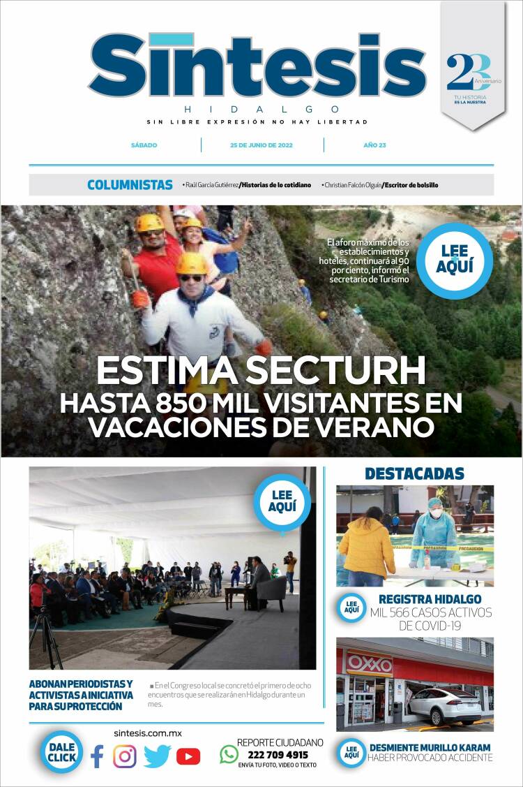 Portada de Sistesis - Hidalgo (M&eacute;xico)