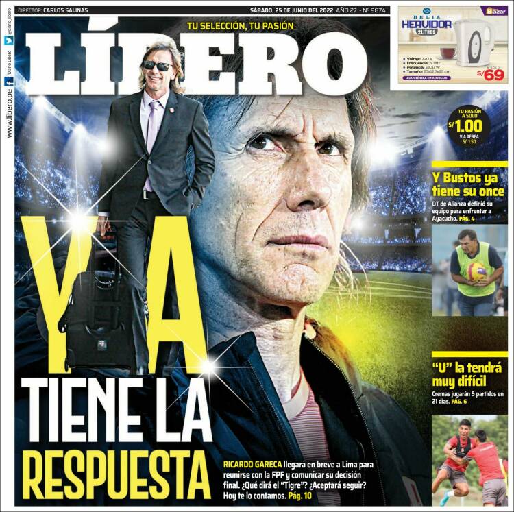 Portada de Líbero (Per&uacute;)