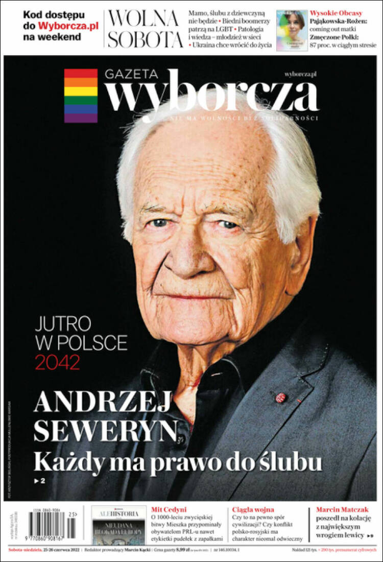 Portada de Gazeta Wyborcza (Polonia)