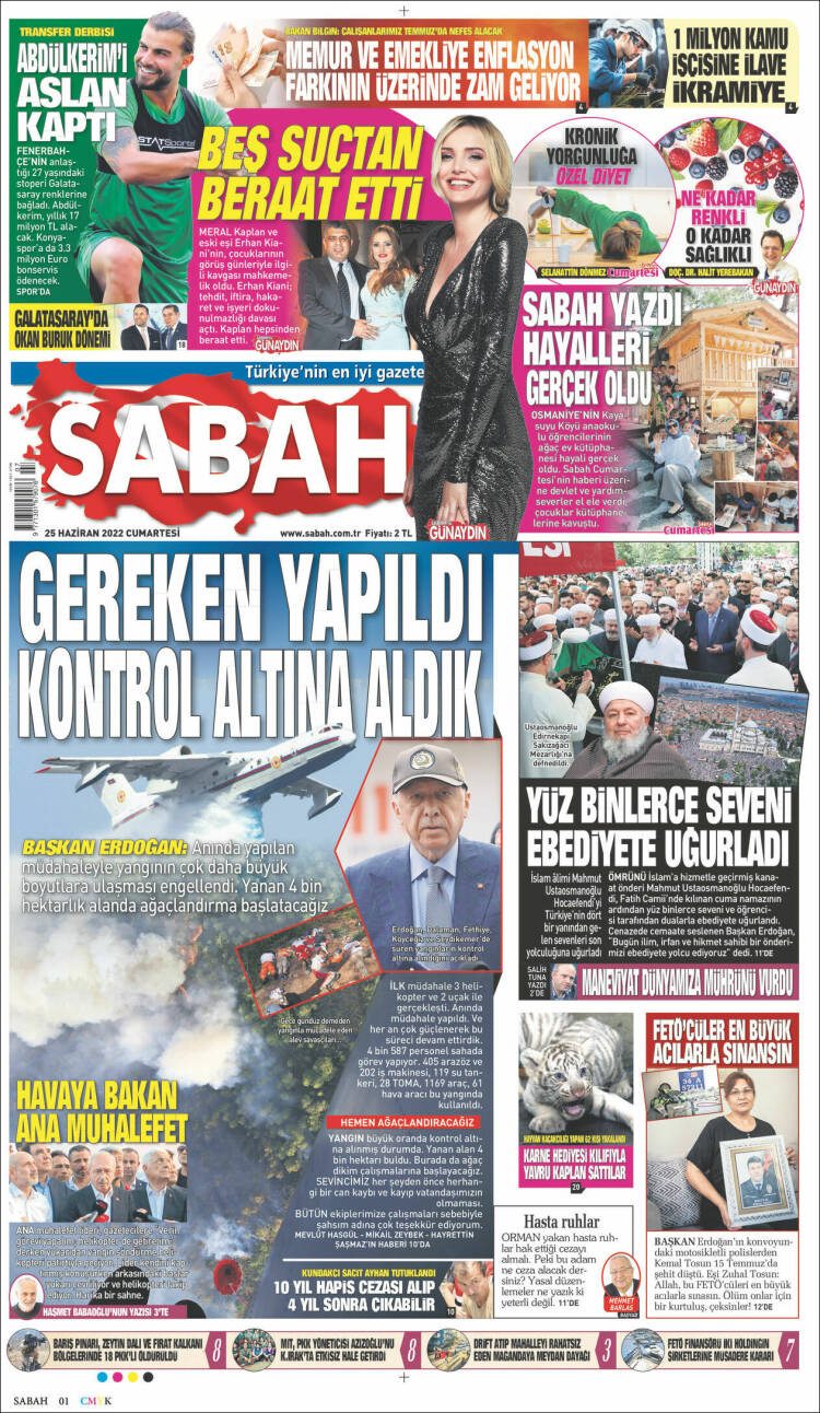 Portada de Sabah (Turqu&iacute;a)