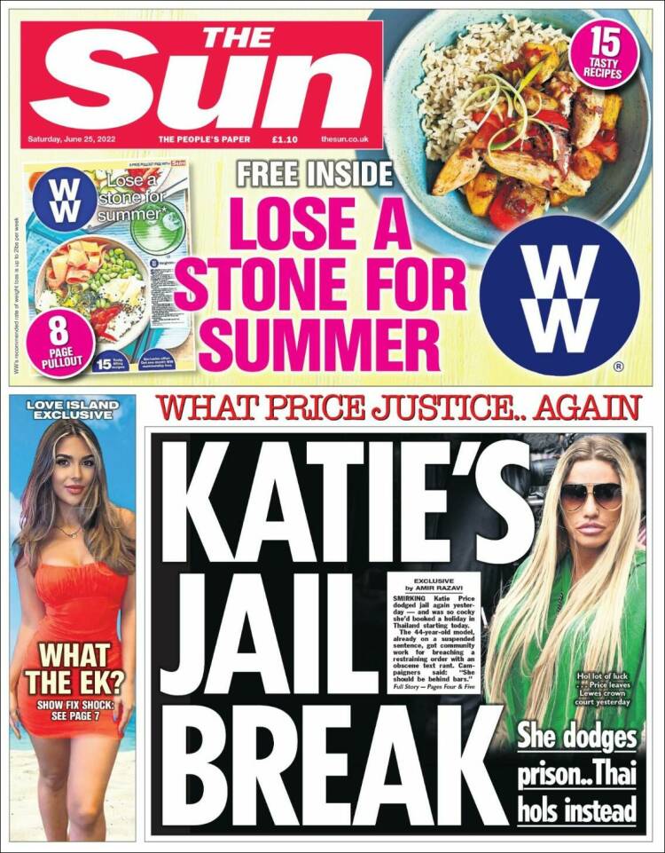 Portada de The Sun (Reino Unido)