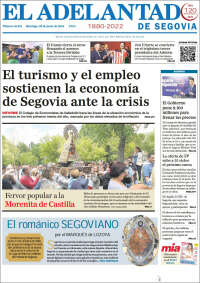 Portada de El Adelantado de Segovia (Spain)