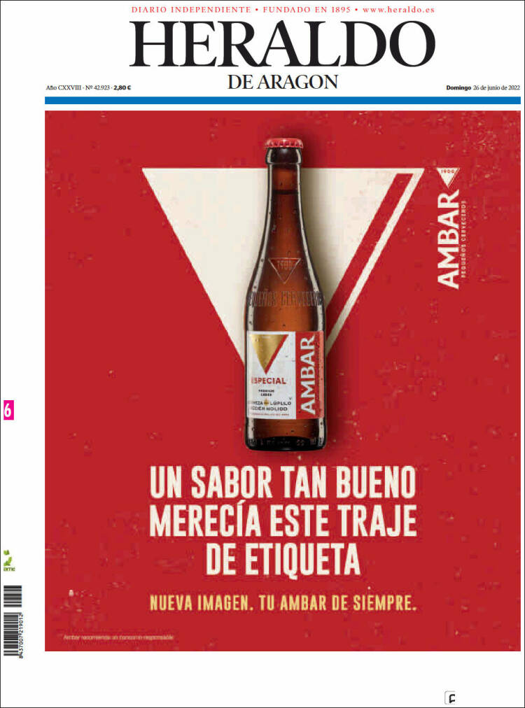 Portada de Heraldo de Aragón (Spain)