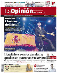 Portada de La Opinión de Murcia (España)