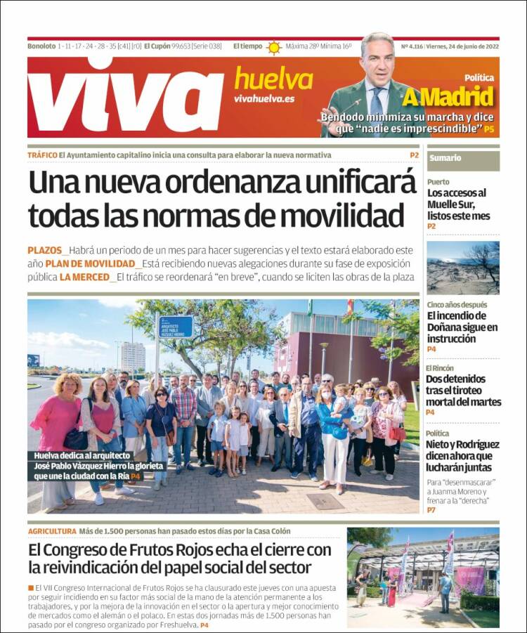 Portada de Viva Huelva (Spain)