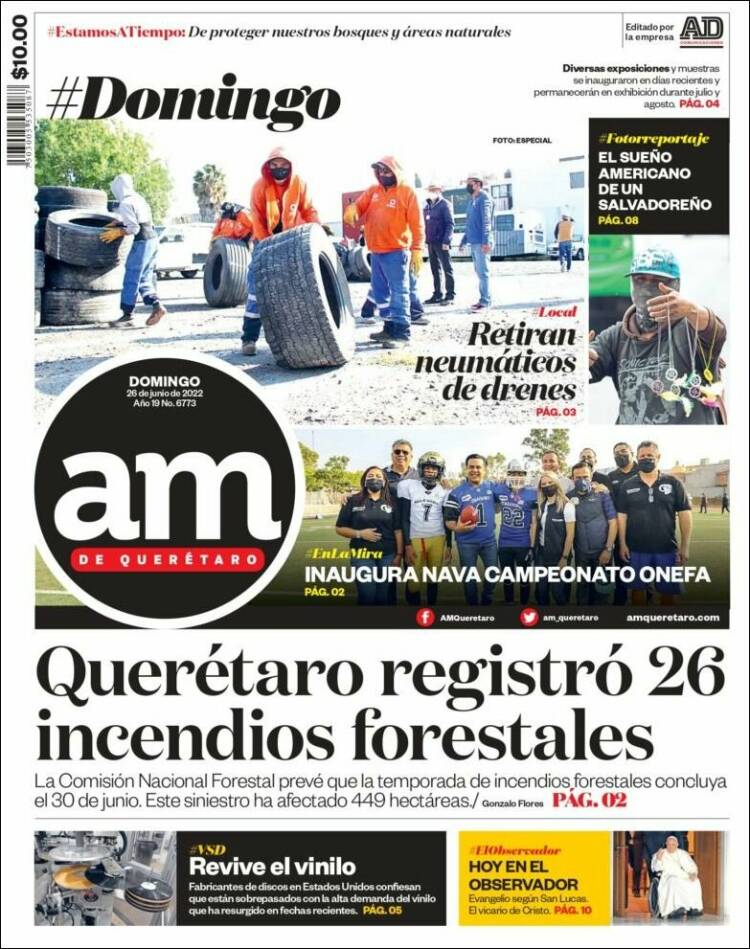 Portada de A.M. Querétaro (México)