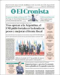 Portada de El Cronista Comercial (Argentina)