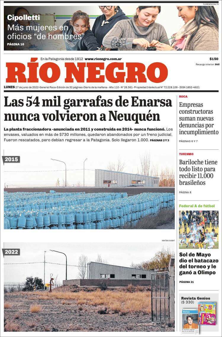 Portada de Rio Negro (Argentina)