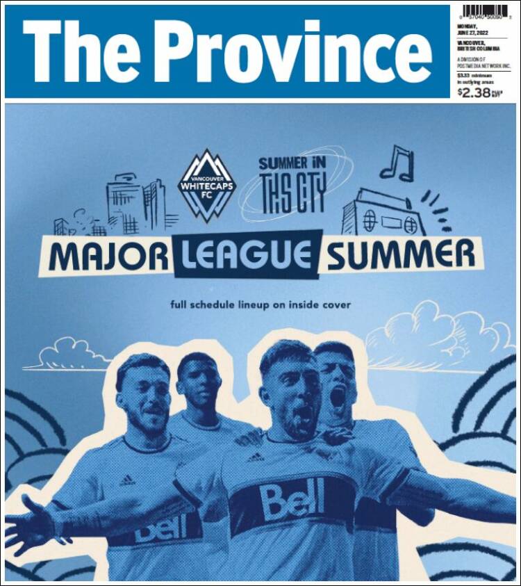 Portada de The Province (Canadá)