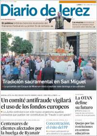Portada de Diario de Jerez (Espagne)