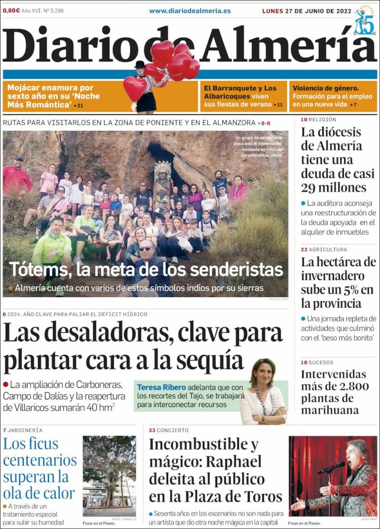 Portada de Diario de Almería (Espagne)