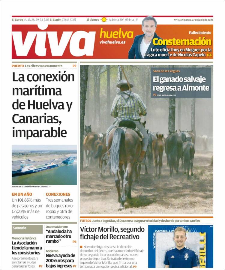 Portada de Viva Huelva (Espagne)