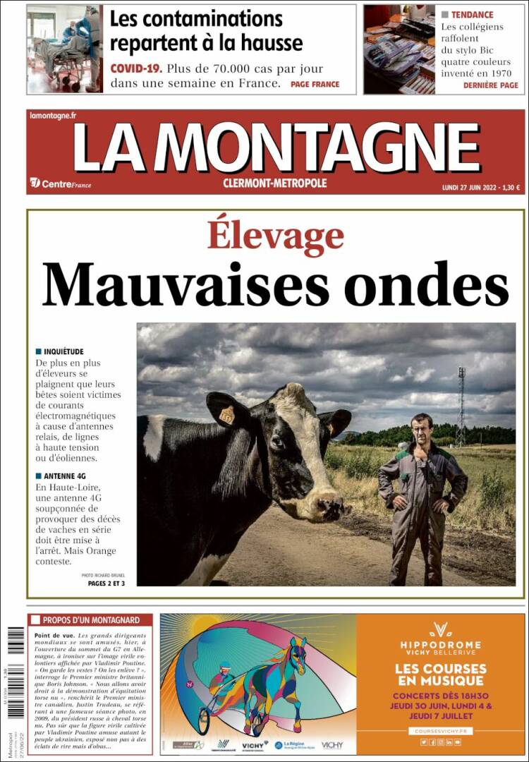 Portada de La Montagne (Francia)