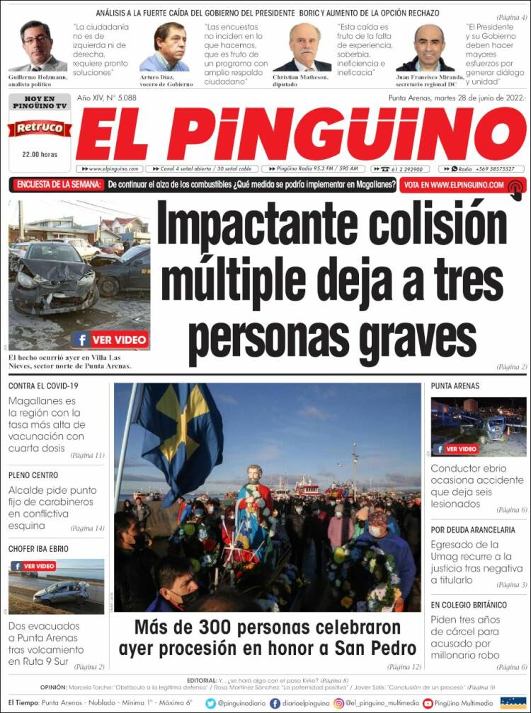 Portada de El Pingüino (Chile)