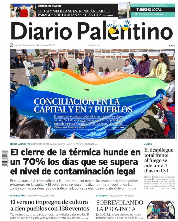 Portada de Diario Palentino (Espa&ntilde;a)