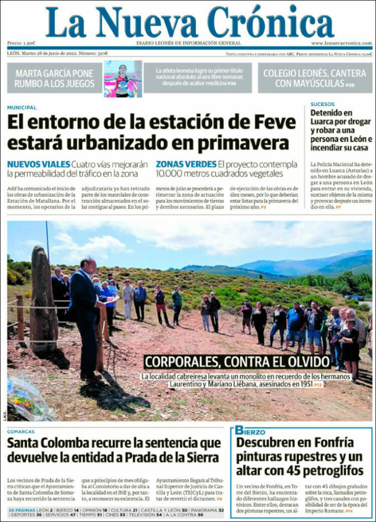 Portada de La Nueva Crónica (Espa&ntilde;a)