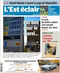 Portada de L'Est Eclair (Francia)