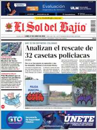 Portada de El Sol del Bajio (M&eacute;xico)