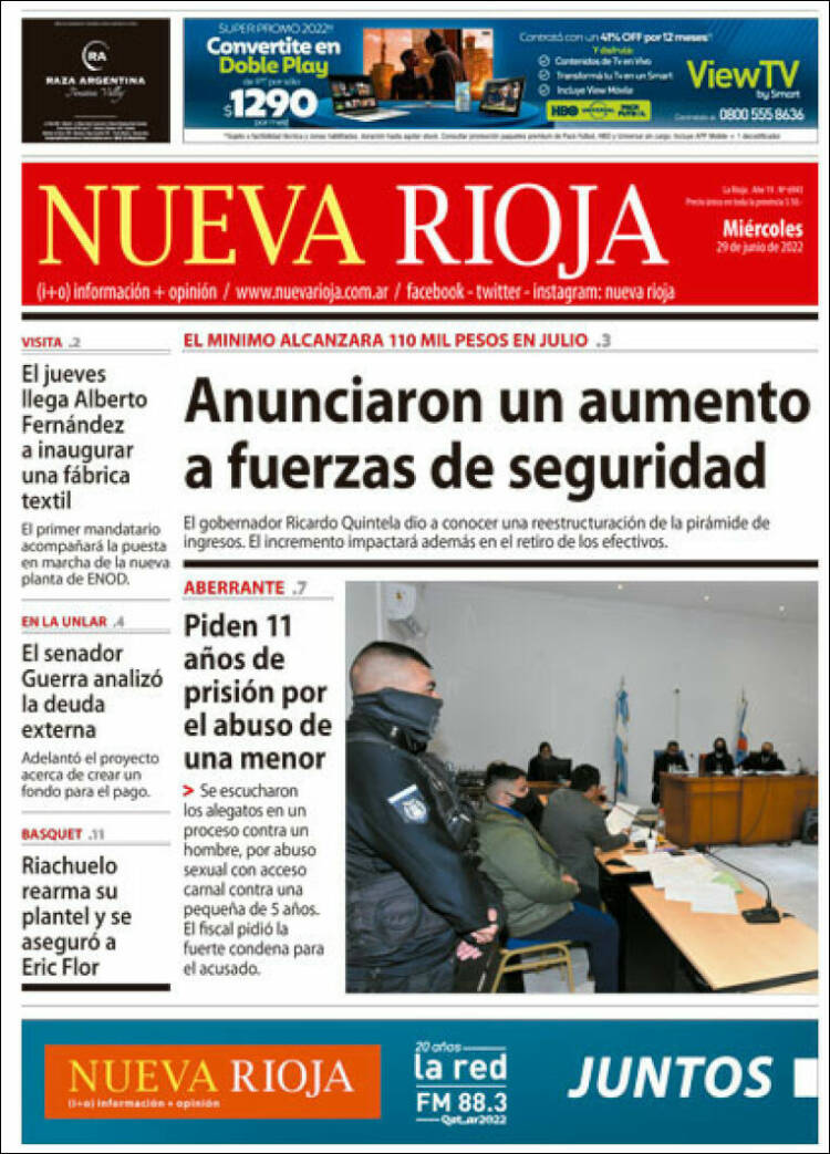 Portada de Nueva Rioja (Argentina)