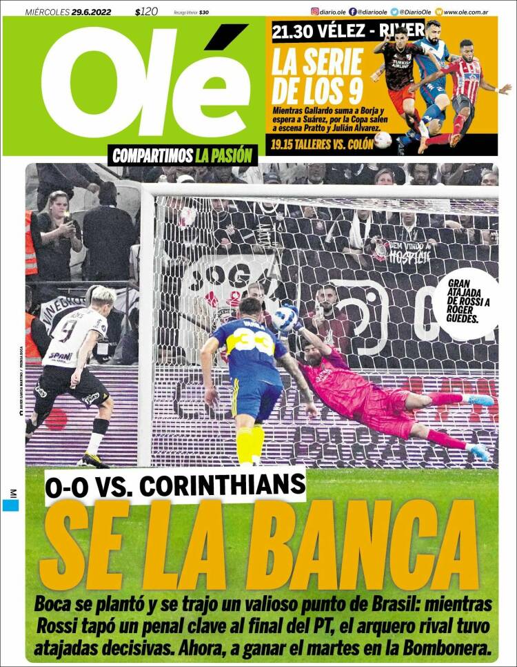 Portada de Olé (Argentina)