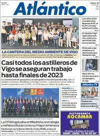 Portada de Atlántico Diario (España)