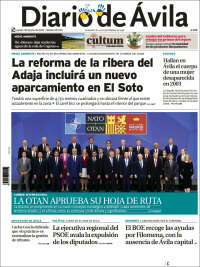 Portada de Diario de Ávila (España)