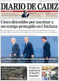 Portada de Diario de Cádiz (España)