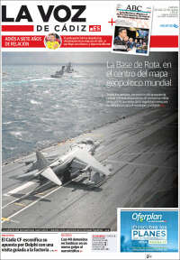 Portada de La Voz de Cádiz (España)