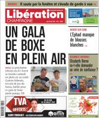 Portada de Libération Champagne (Francia)